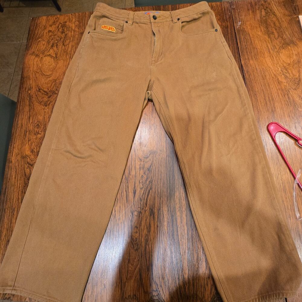Empyre Cotton Corduroy Brown Regular Straight Leg Casual Pants Size 36